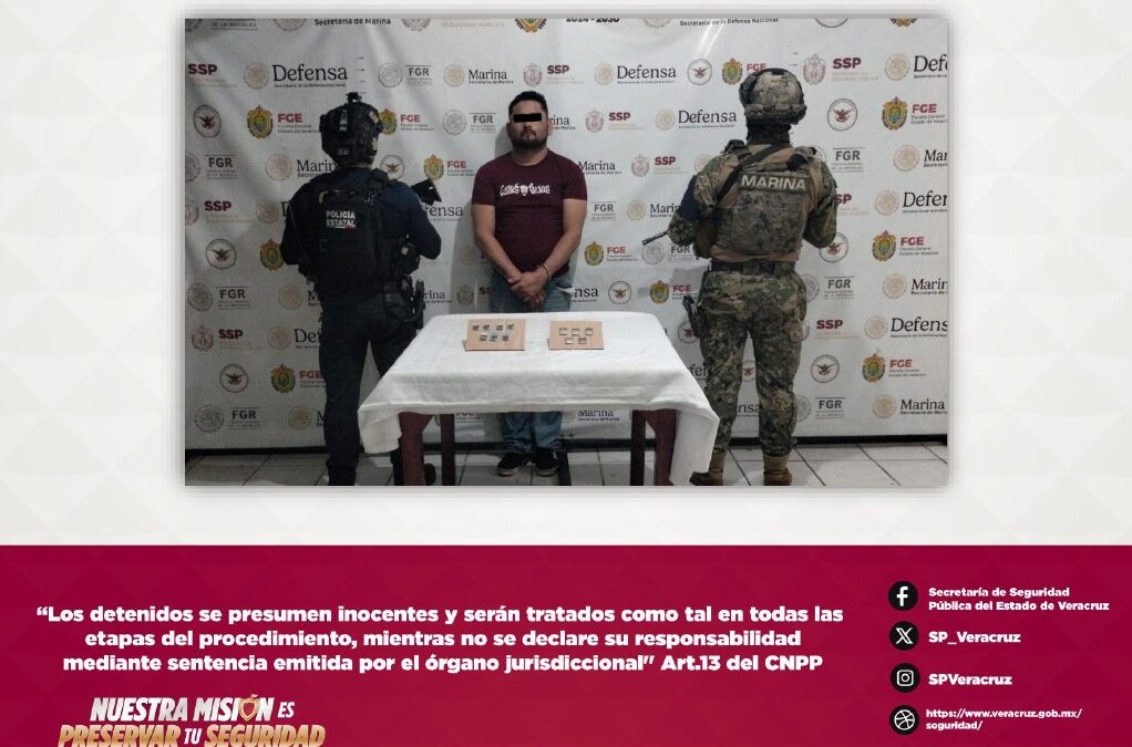 16 detenidos y drogas aseguradas en operativo en Veracruz