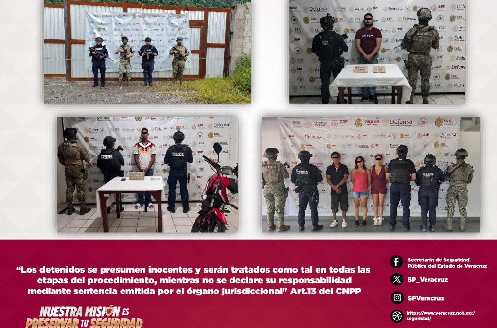 Aseguramiento de hidrocarburo y drogas en operativos en Veracruz