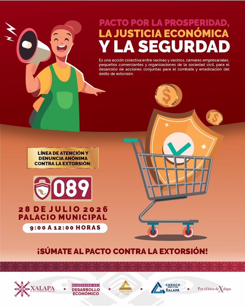 Ayuntamiento de Xalapa firma Pacto por la Prosperidad