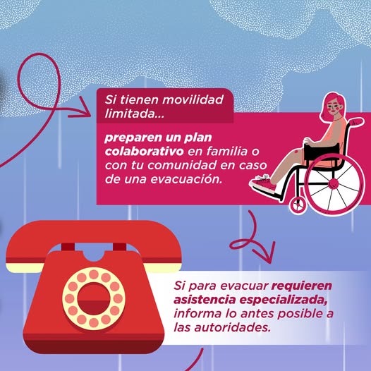 Plan de emergencia para discapacitados y mascotas en lluvias