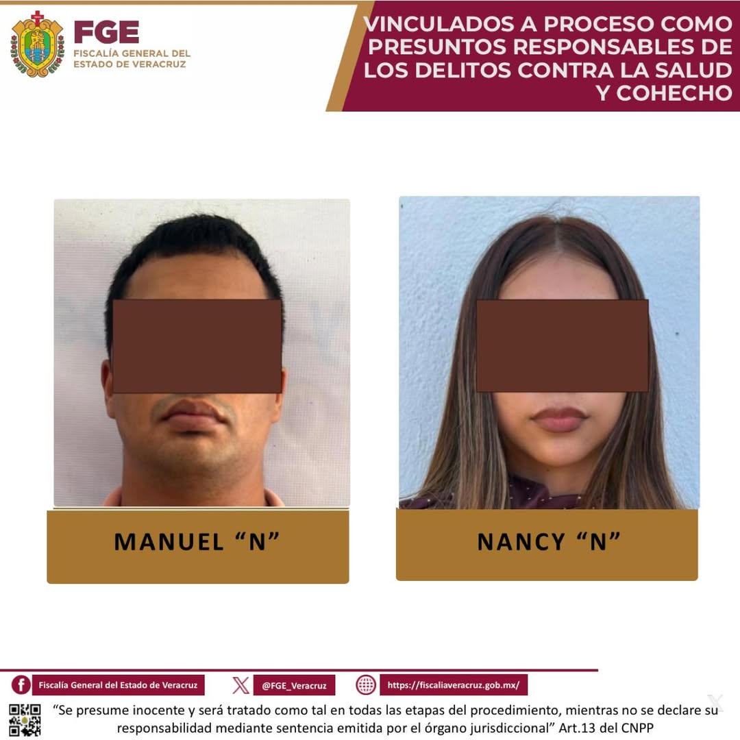 prision-preventiva-tuxpan-delitos-salud Manuel N y Nancy N detenidos por delitos contra la salud en Tuxpan
