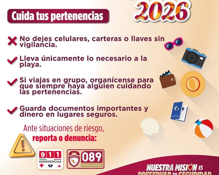 SSP recomienda prevenir riesgos durante vacaciones de verano