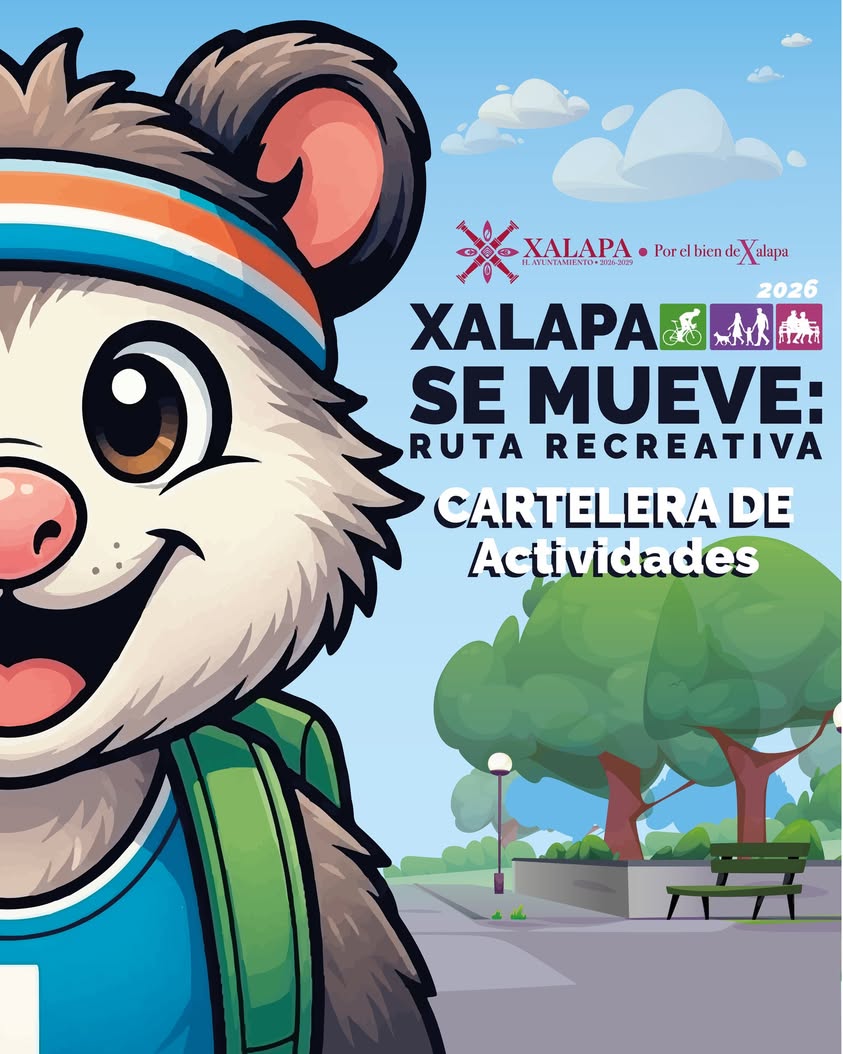 Actividades lúdicas en la Ruta Recreativa XalapaSeMueve