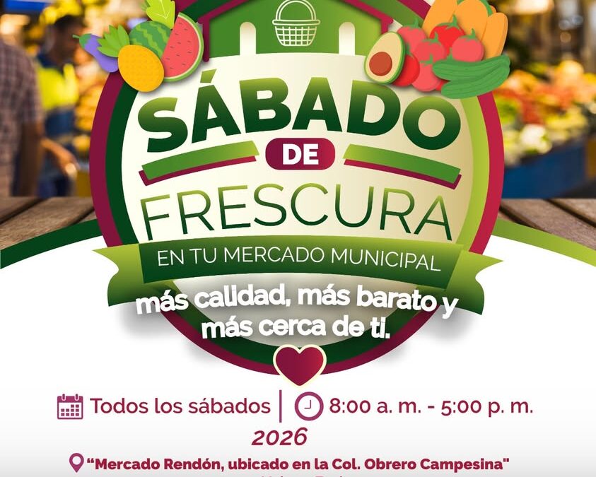Invitación a los Sábados de Frescura en el Mercado Rendón