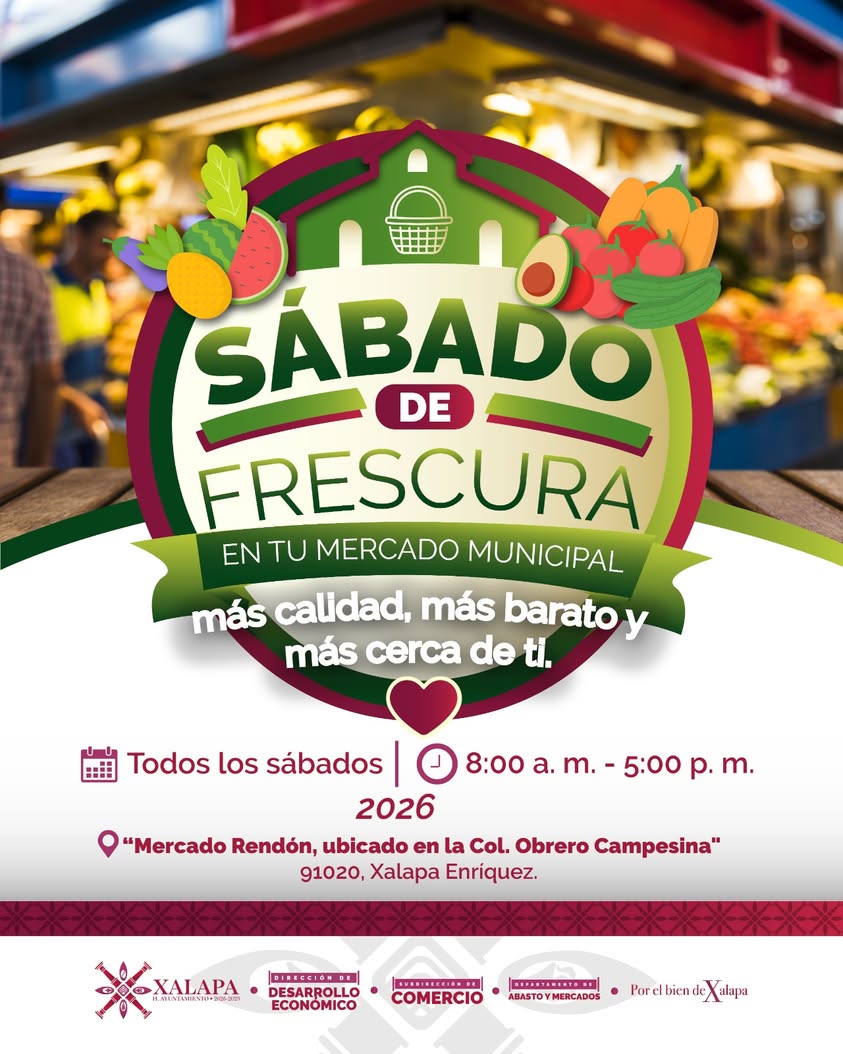 Mercado Rendón durante el Sábado de Frescura con productos frescos
