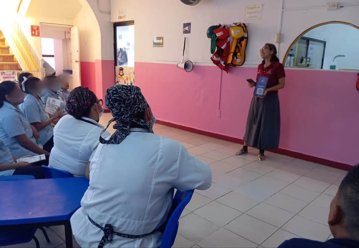 Simulacro sísmico en Colegio Queen Elizabeth promueve prevención en Veracruz