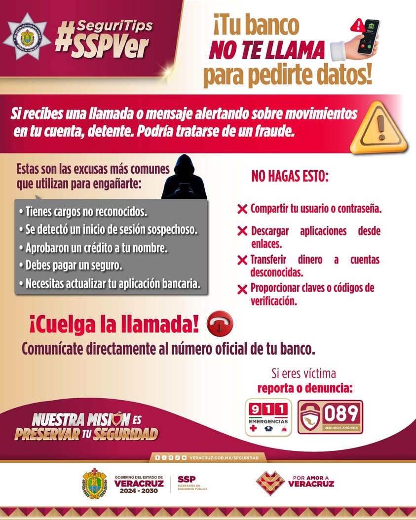 ssp-veracruz-prevencion-fraude-digital Logotipo de la Secretaría de Seguridad Pública de Veracruz