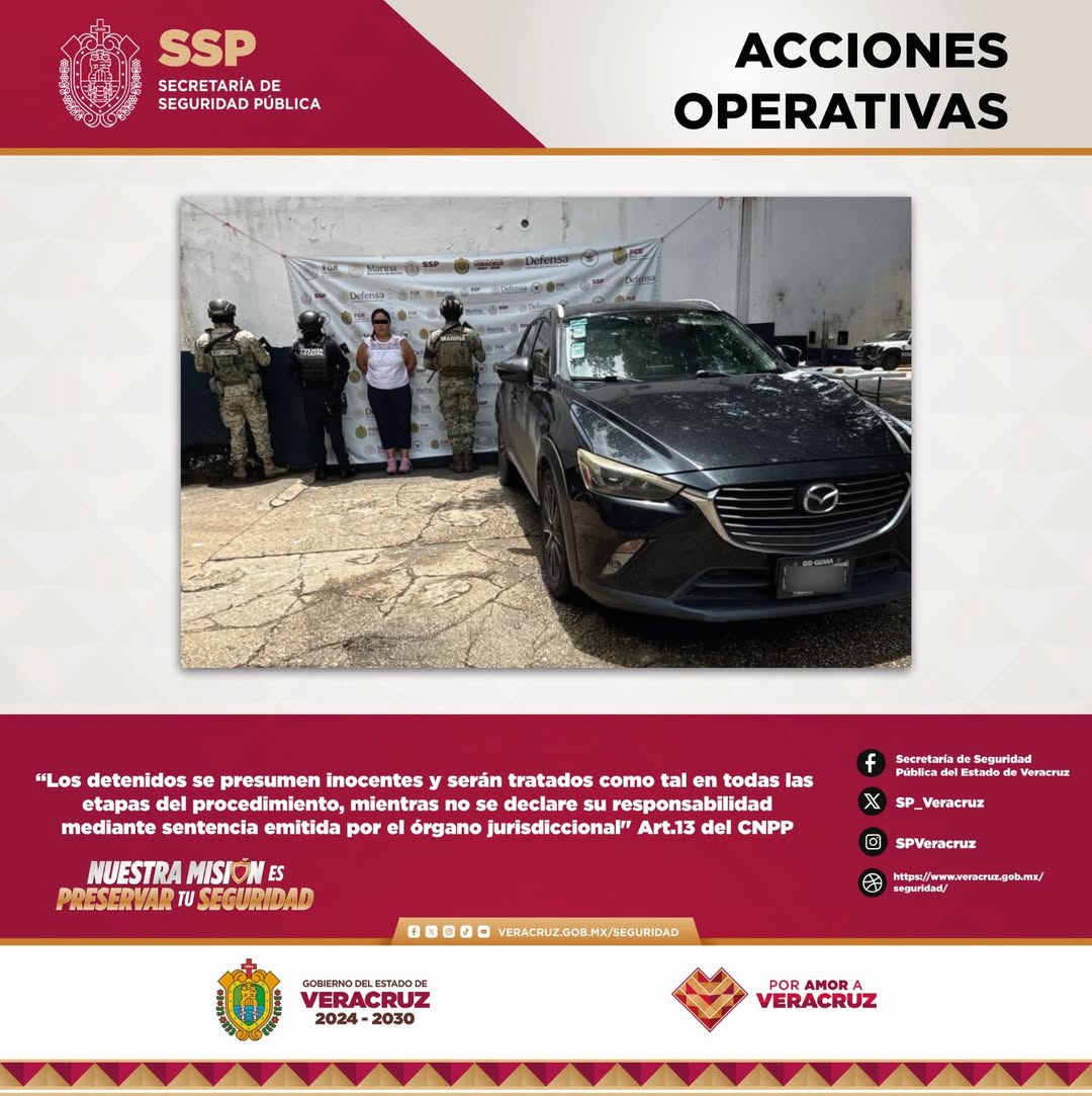 Operativo de la SSP Veracruz para recuperar vehículos robados