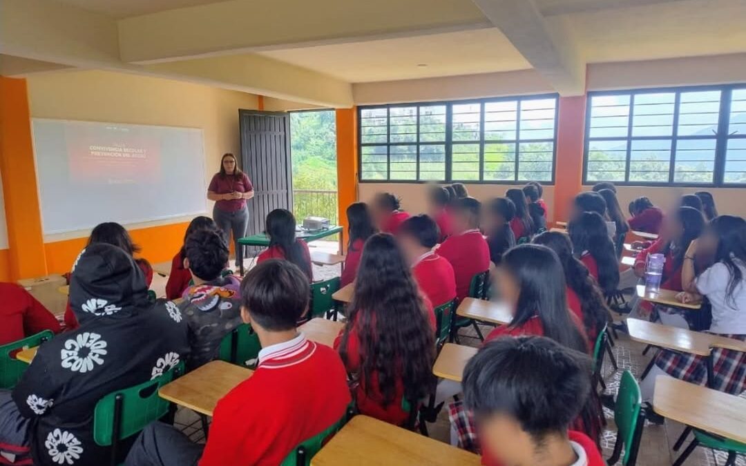 Taller contra acoso escolar en Telebachillerato Xocotla de Coscomatepec