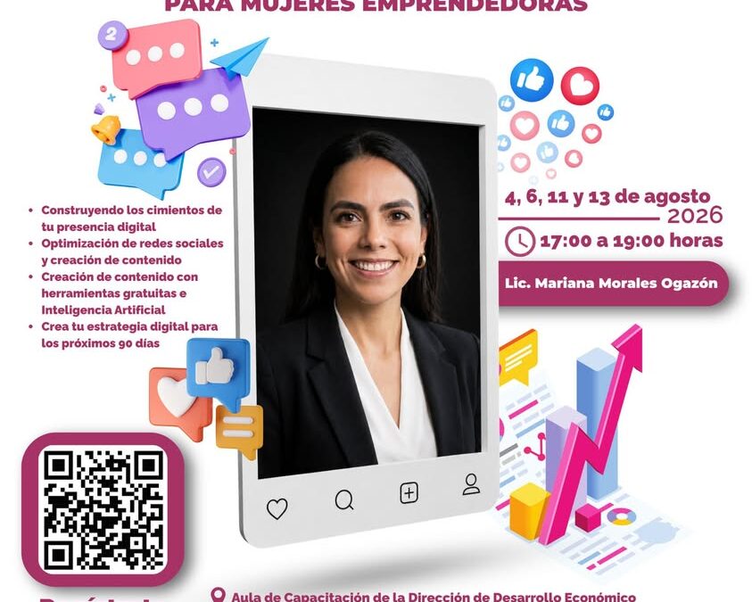 Taller de redes sociales para mujeres emprendedoras en Xalapa