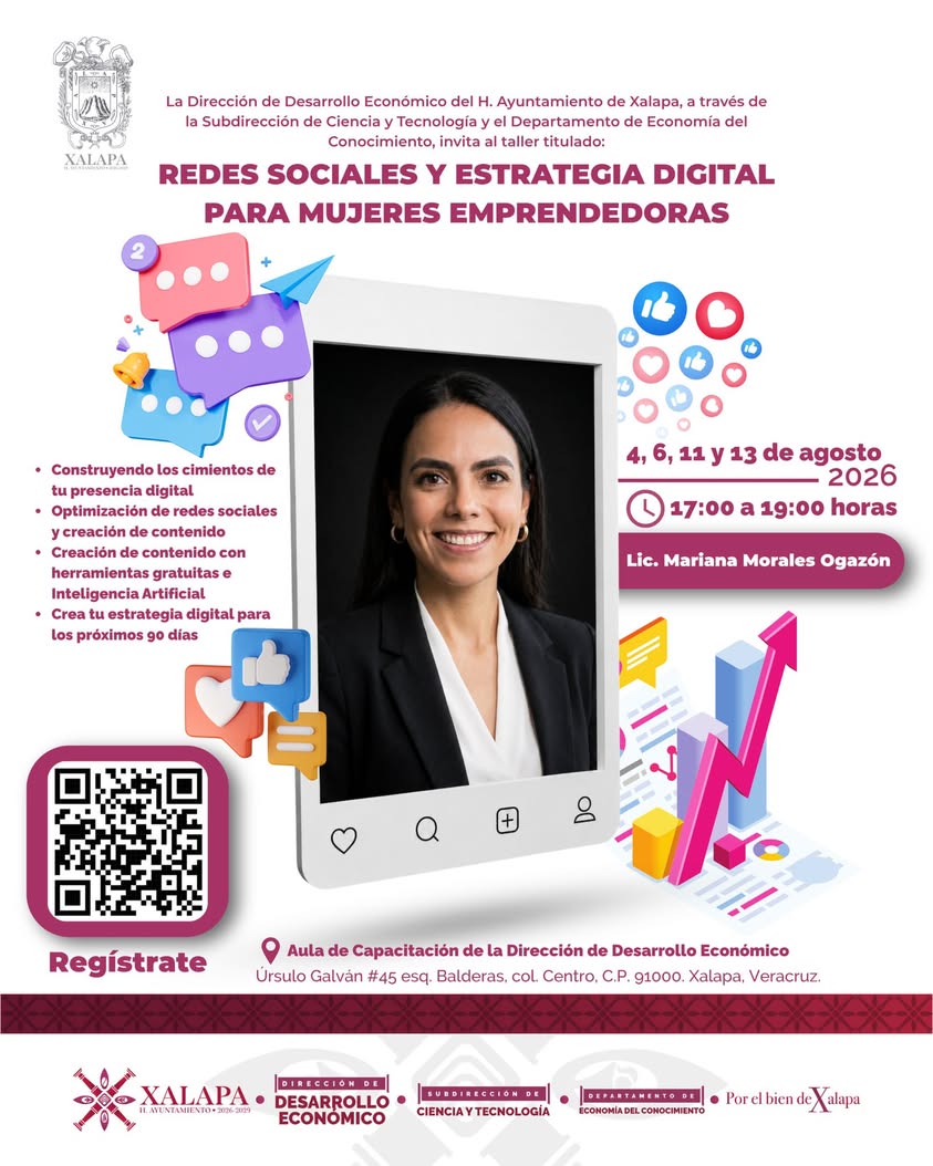taller-redes-sociales-mujeres-emprendedoras-xalapa Taller de redes sociales y estrategia digital para mujeres emprendedoras en Xalapa