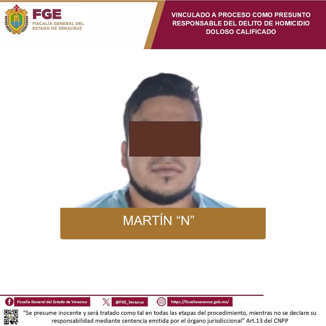 Fiscalía de Veracruz vincula a proceso a presunto responsable de homicidio en Uxpanapa