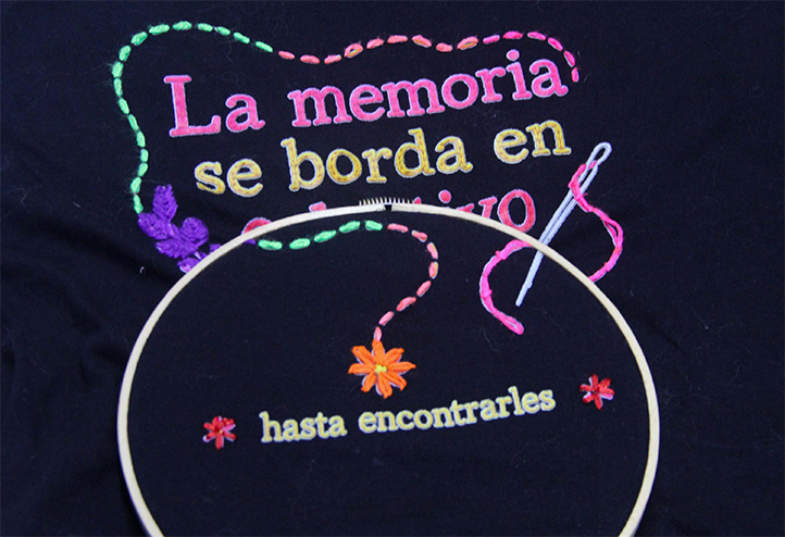 Bordar para acompañar y resistir ante la desaparición de personas