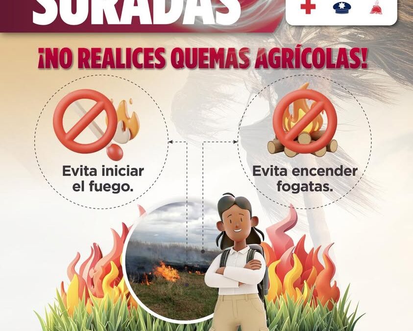 Protección Civil de Veracruz llama a prevenir incendios ante calor y viento