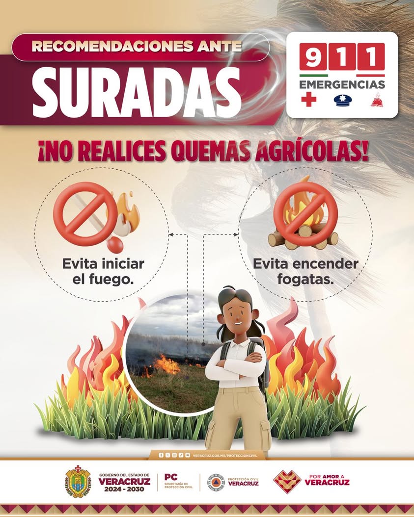 calor-viento-proteccion-civil-prevenir-incendios Advertencia de Protección Civil Veracruz sobre calor y viento