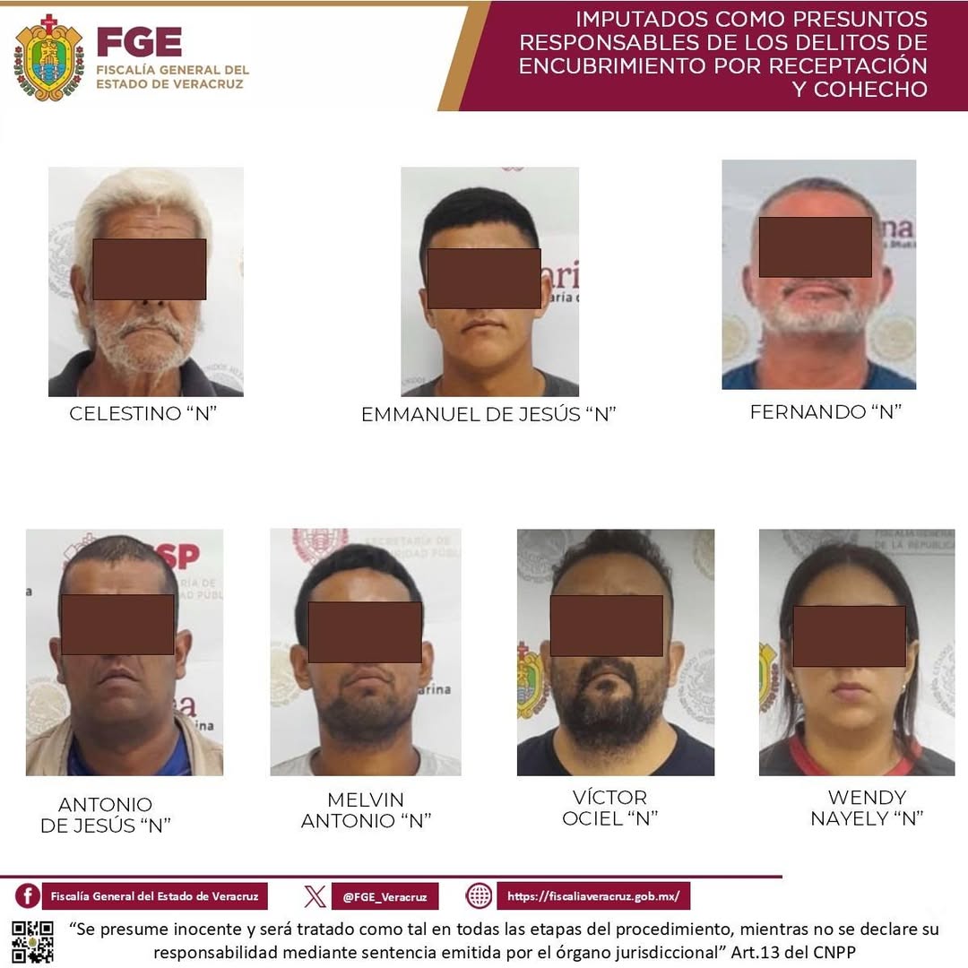Cateo en la colonia Valente Díaz de la ciudad de Veracruz con siete detenidos