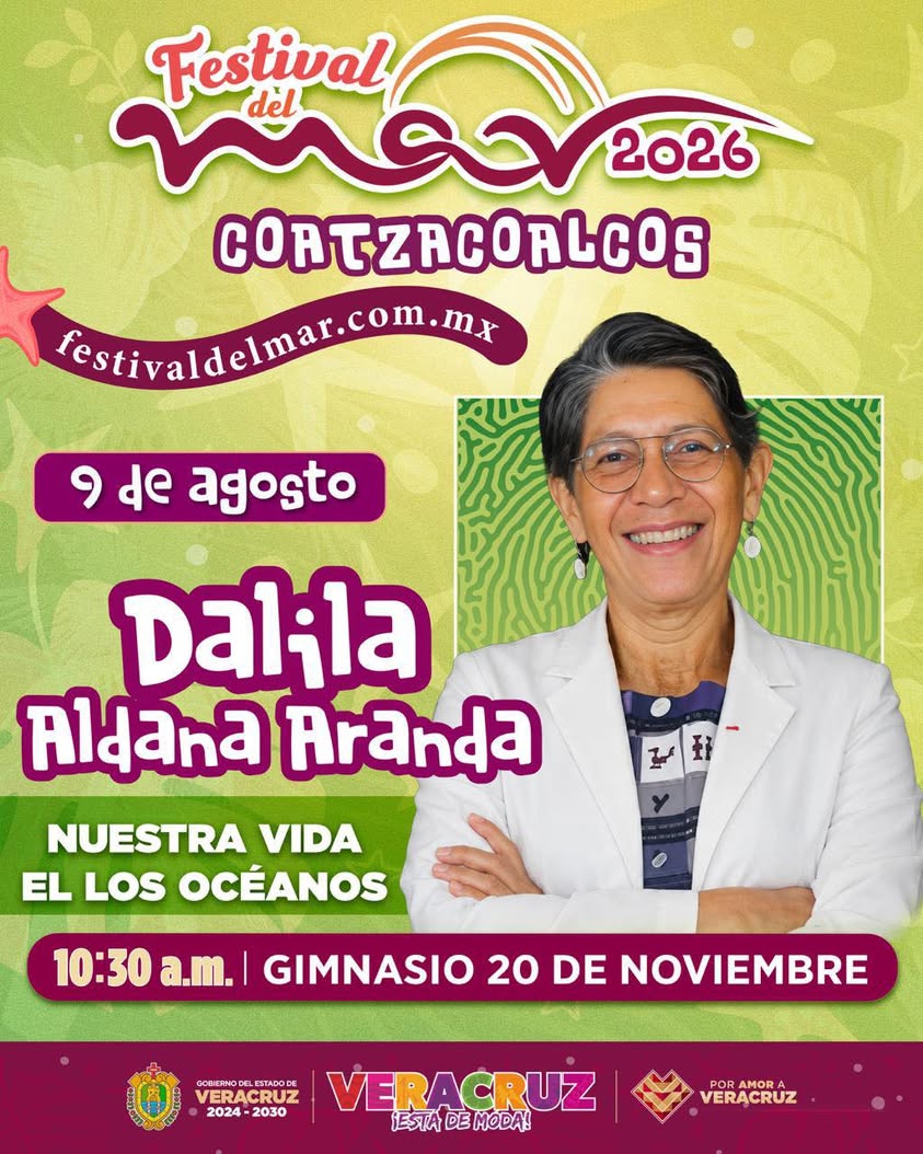 Charla sobre la vida en los océanos en el Festival del Mar 2026 en Coatzacoalcos