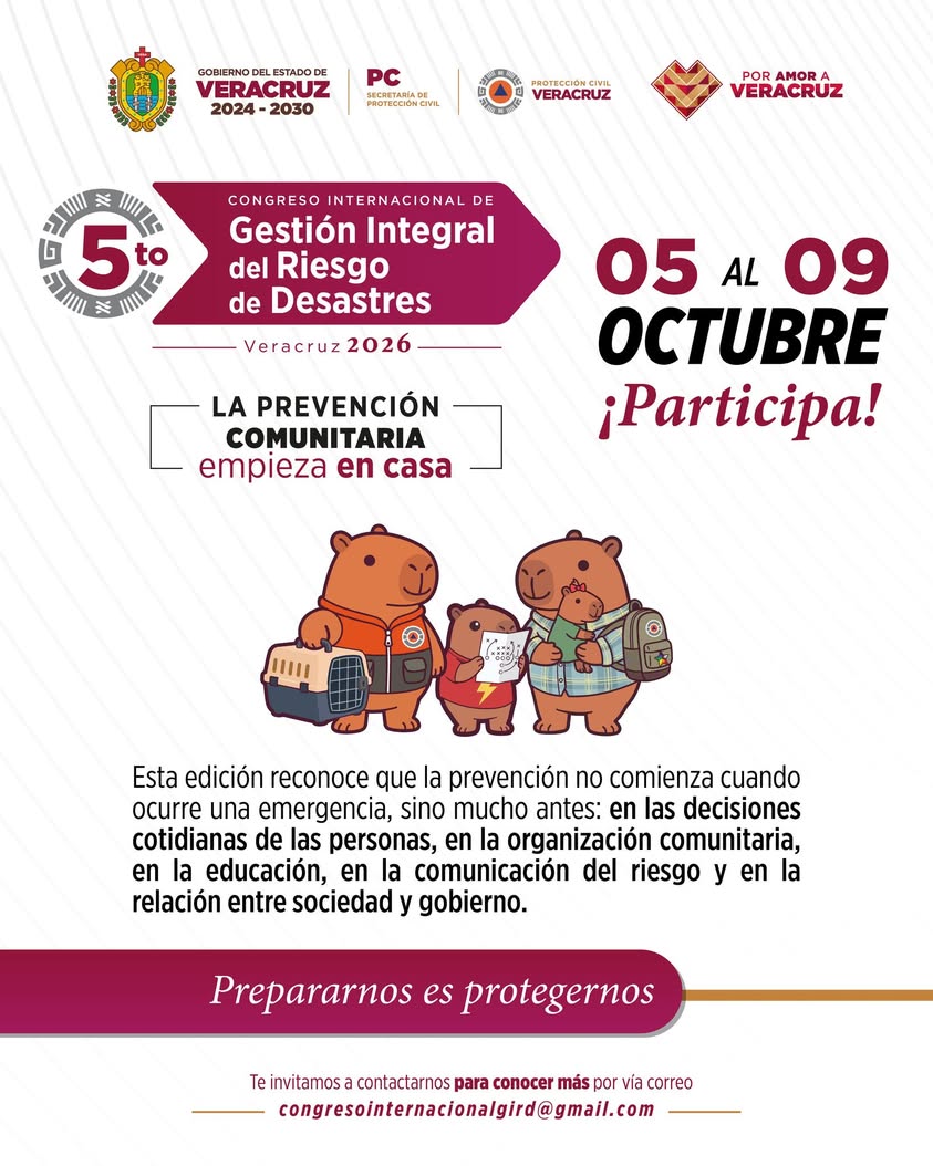 Congreso Internacional de Gestión del Riesgo de Desastres en su quinta edición