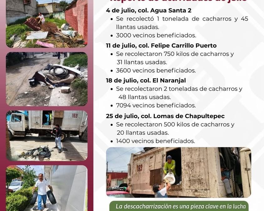 Xalapa suma esfuerzos contra mosquitos con descacharrización y Larvatón