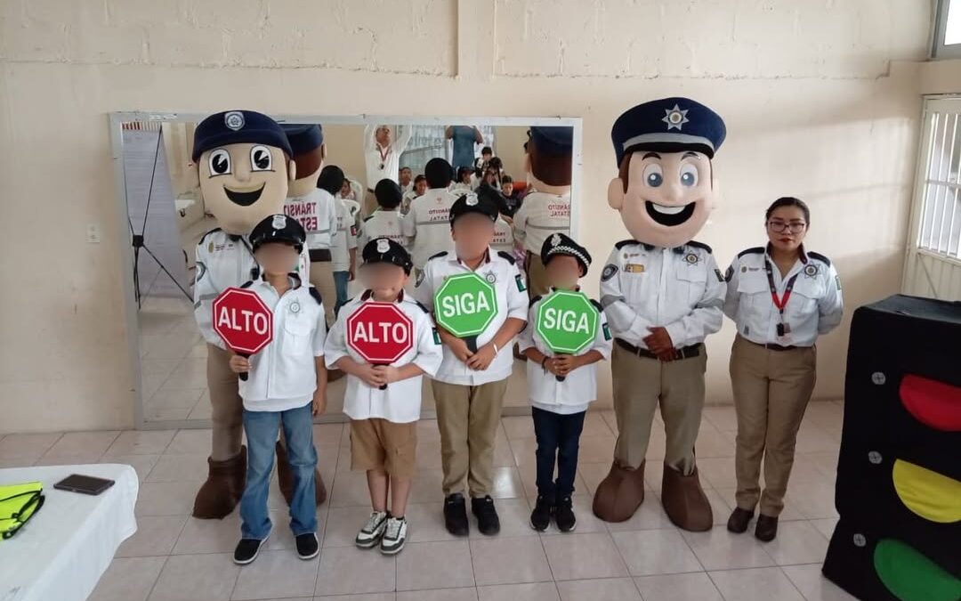 Educación vial infantil en Gutiérrez Zamora durante curso Vacaciones en la Biblioteca