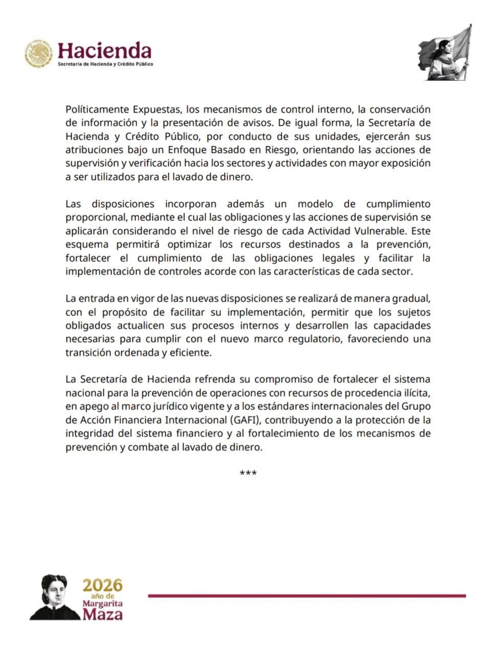 SHCP publica reglas para reforzar prevención de lavado de dinero