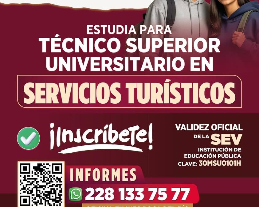 Escuela Veracruzana de Servicios Turísticos abre inscripciones a Técnico Superior