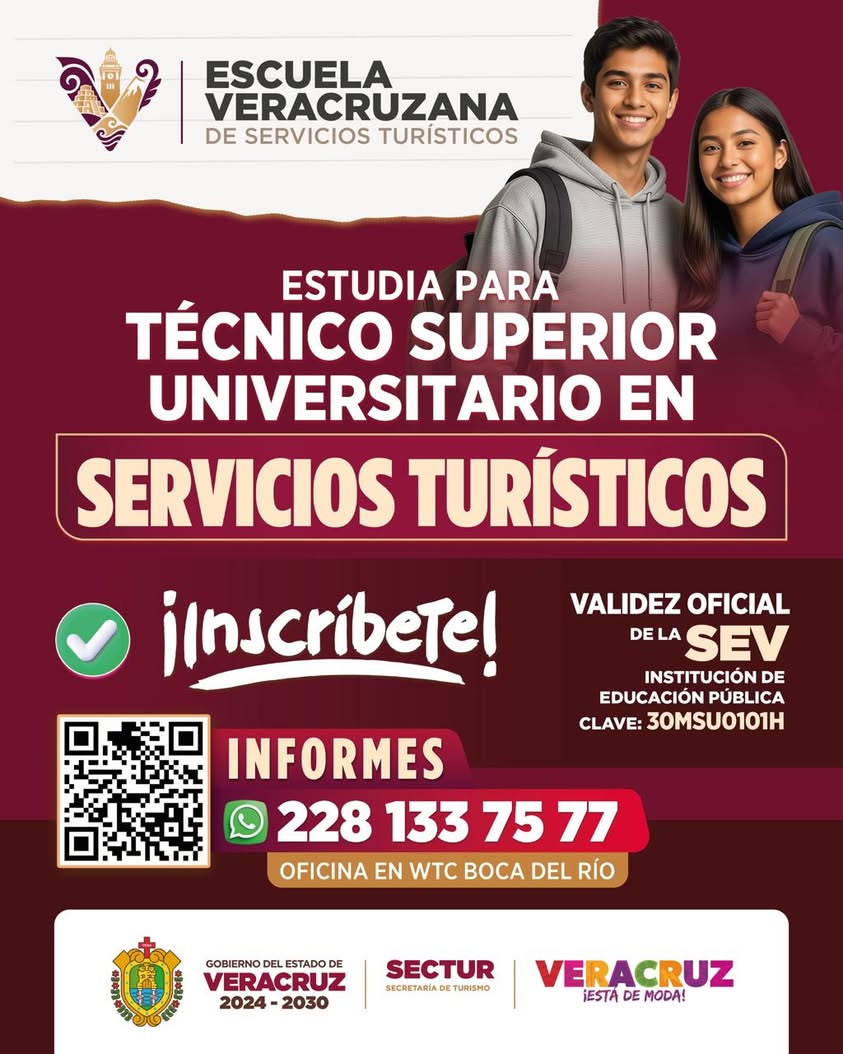 Convocatoria de la Escuela Veracruzana de Servicios Turísticos