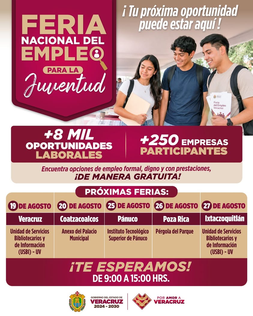 feria-nacional-empleo-juventudes-2026-vacantes-veracruz Convocatoria de la Feria Nacional de Empleo para las Juventudes 2026 en Veracruz