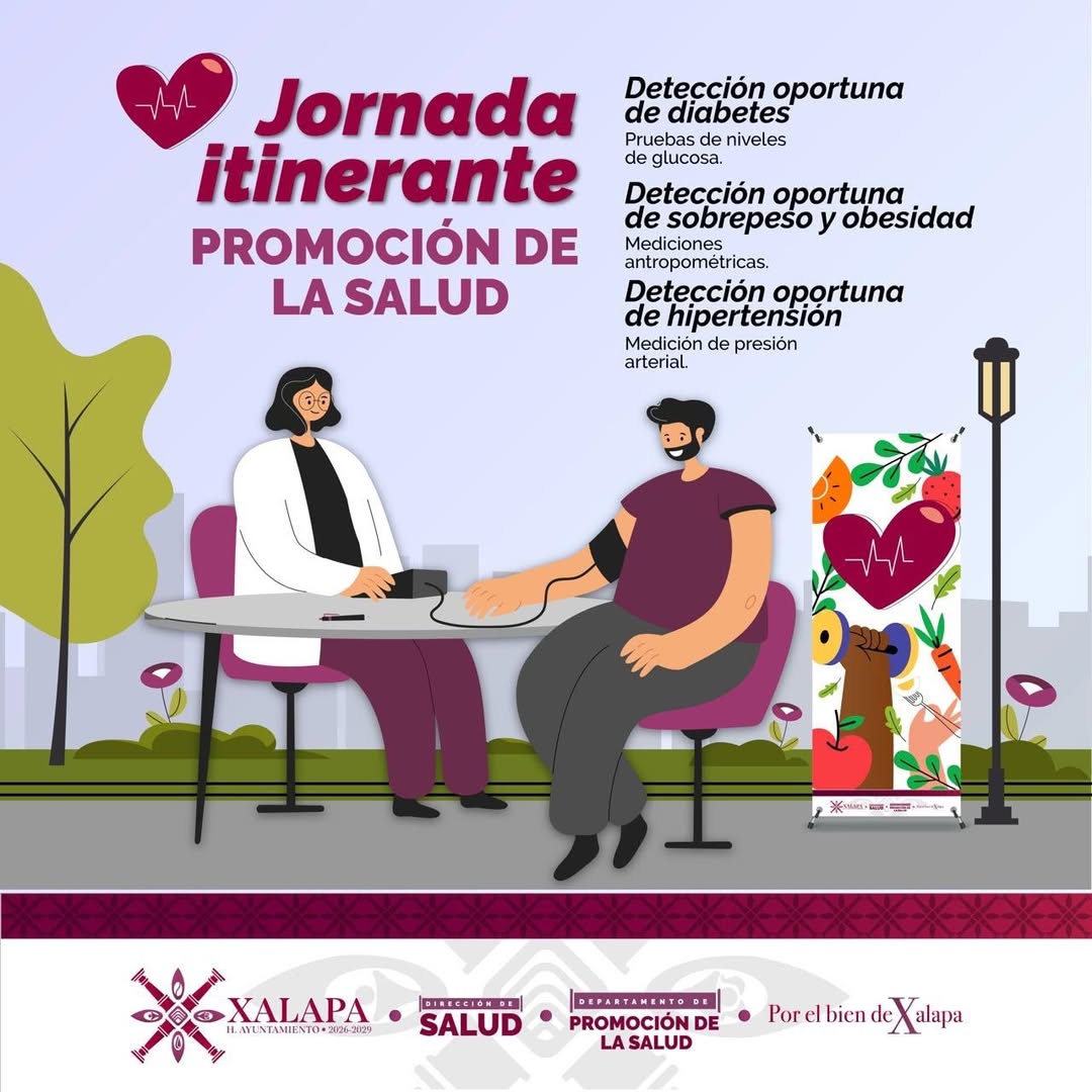 Jornada Itinerante de Promoción de la Salud en la Plazuela del Carbón de Xalapa