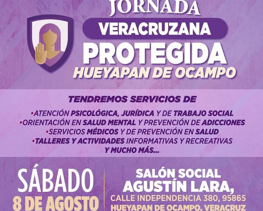 Fiscalía de Veracruz llevará la Jornada Veracruzana Protegida a Hueyapan de Ocampo