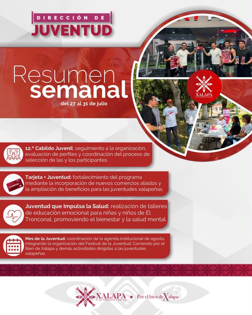 Juventudes de Xalapa participan en actividades impulsadas por el Ayuntamiento