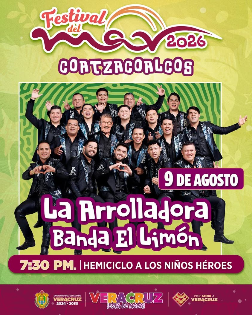 la-arrolladora-banda-el-limon-festival-del-mar-2026-coatzacoalcos Concierto de La Arrolladora Banda El Limón en el Festival del Mar 2026