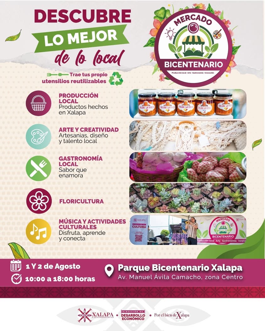 mercadito-bicentenario-edicion-floricultura Mercadito Bicentenario Edición Floricultura en el Parque Bicentenario de Xalapa