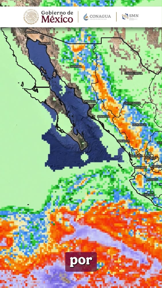 Monzón mexicano genera lluvias en el noroeste de México