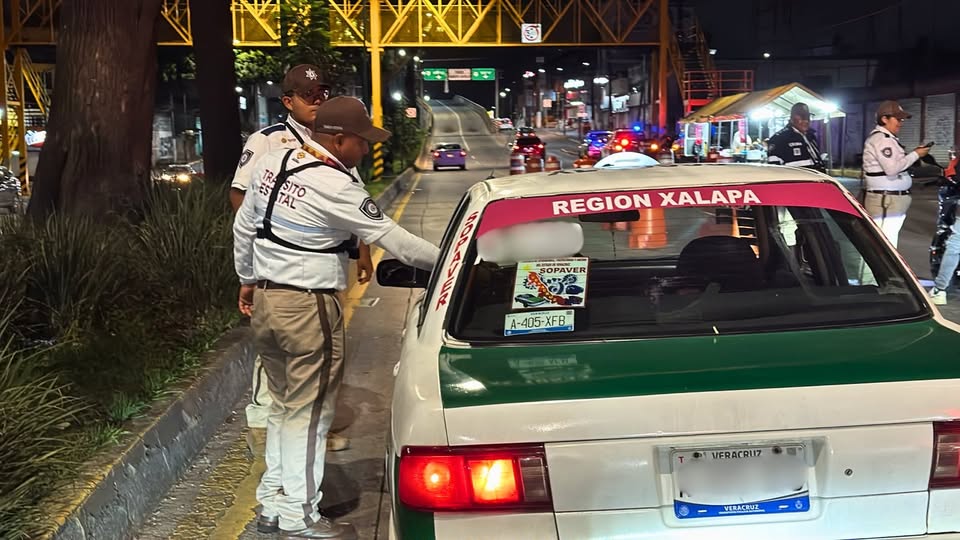 Operativo Alcoholímetro en Coatzacoalcos, Poza Rica y Xalapa