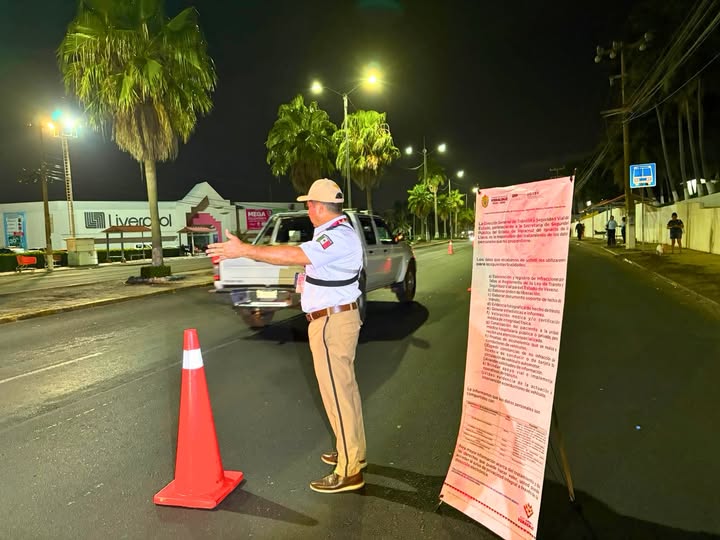 Operativo Alcoholímetro en Coatzacoalcos y Xalapa deja 20 infracciones