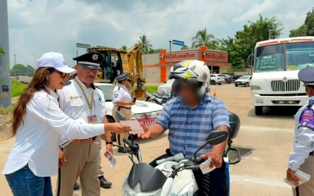 Operativo Ruta Segura en Acayucan para prevenir violencia de género
