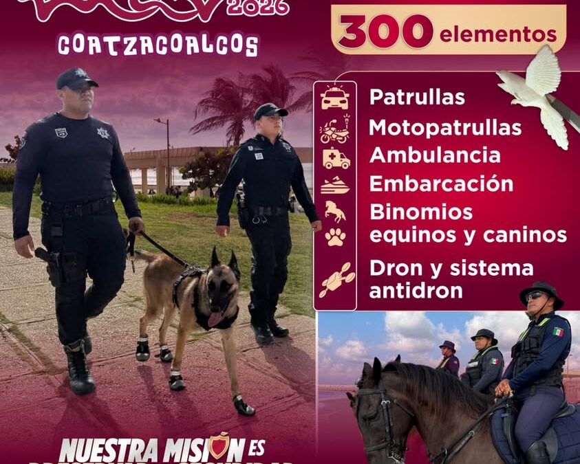 SSP Veracruz despliega 300 elementos para Festival del Mar 2026