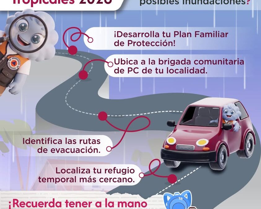 Recomienda SSP Veracruz prepararse ante lluvias y ciclones