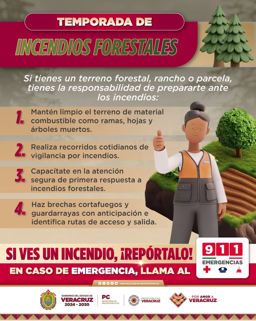 prevencion-incendios-terrenos-veracruz Protección Civil Veracruz recuerda prevenir incendios en terrenos y ranchos