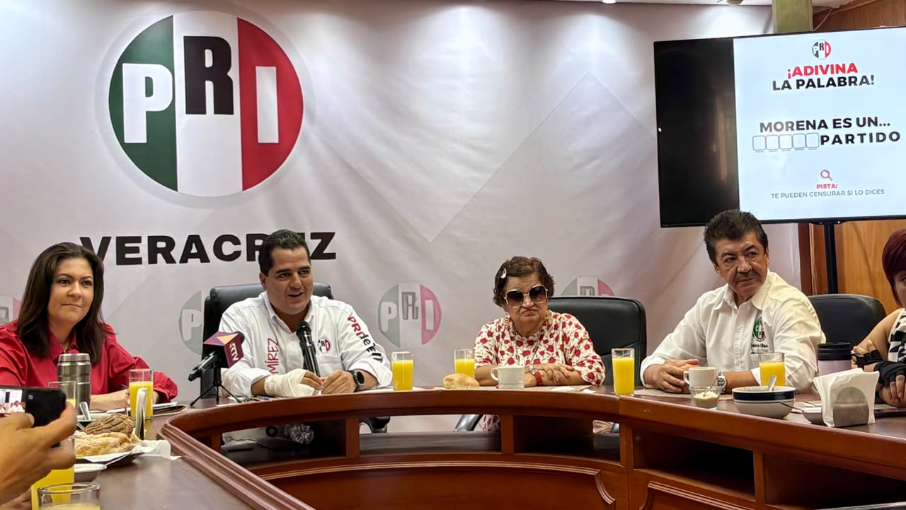 pri-veracruz-rechaza-resolucion-ine Dirigentes del PRI Veracruz en conferencia de prensa en Xalapa