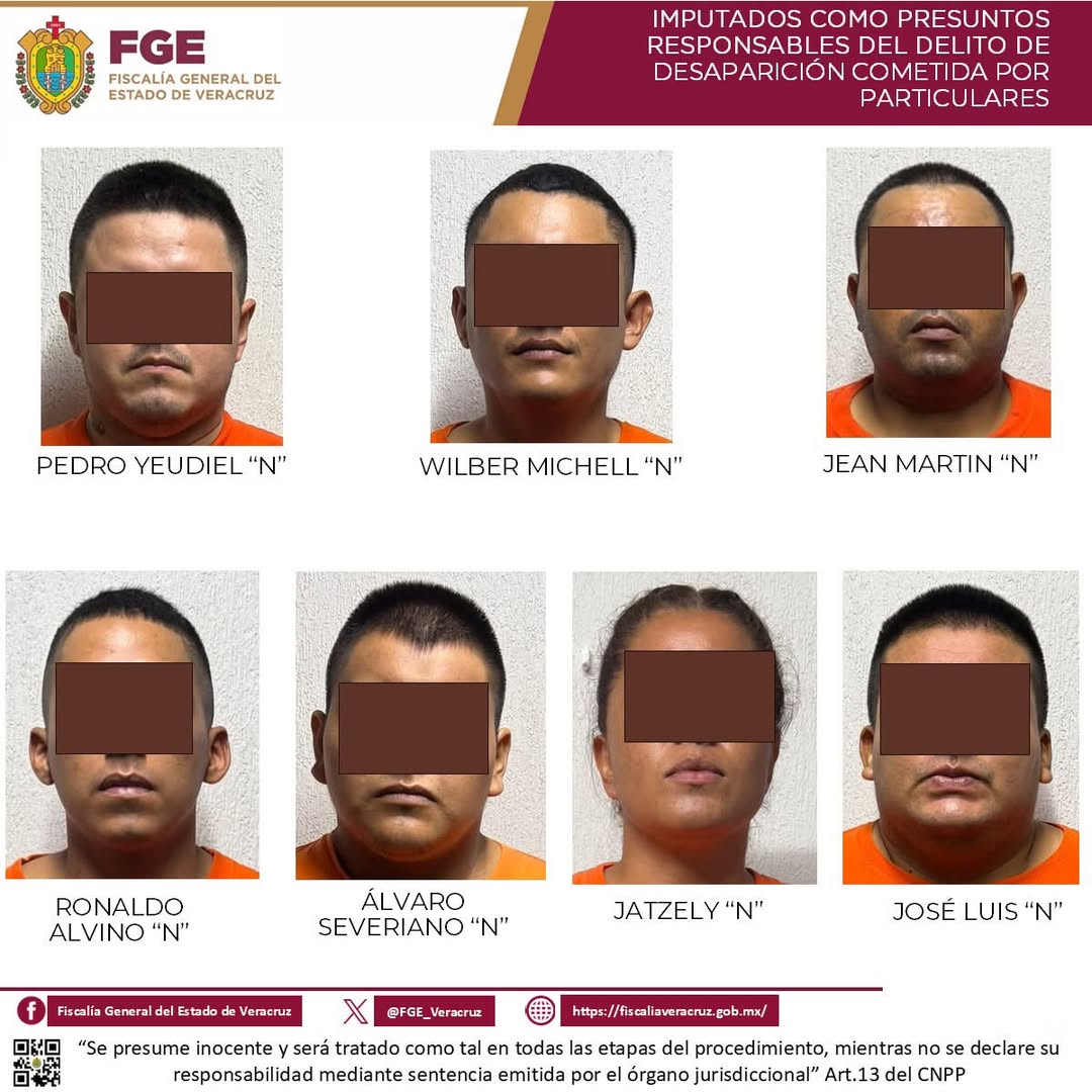 prision-preventiva-siete-acusados-desaparicion-poza-rica Siete presuntos integrantes de una célula delictiva fueron enviados a prisión preventiva por desaparición en Poza Rica.