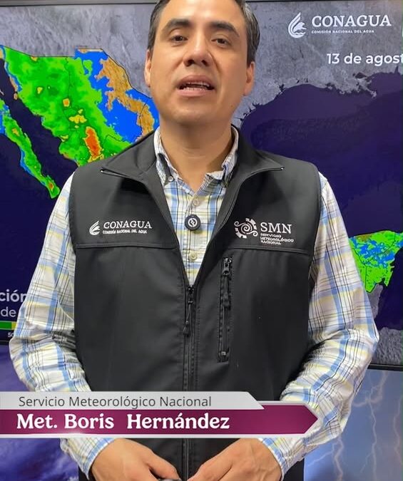 SMN publica pronóstico de lluvias semanal para México