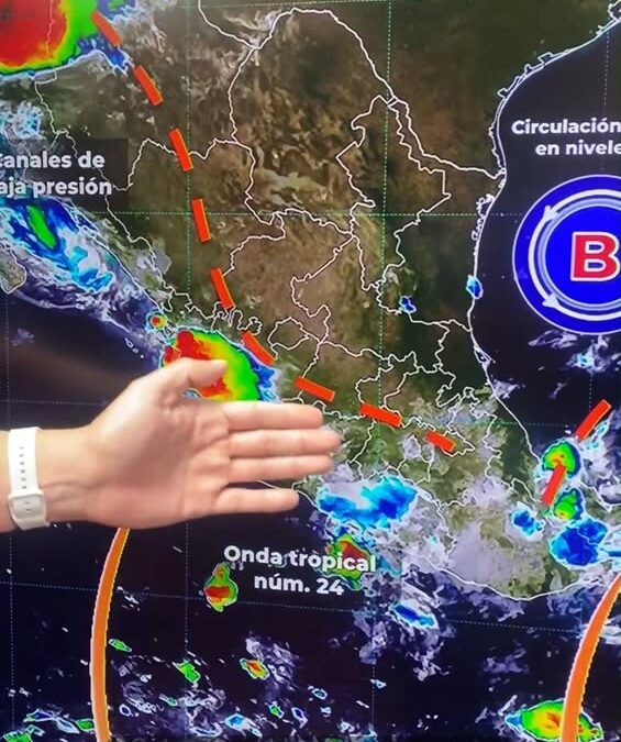 SMN actualiza pronóstico de lluvias para hoy y el fin de semana