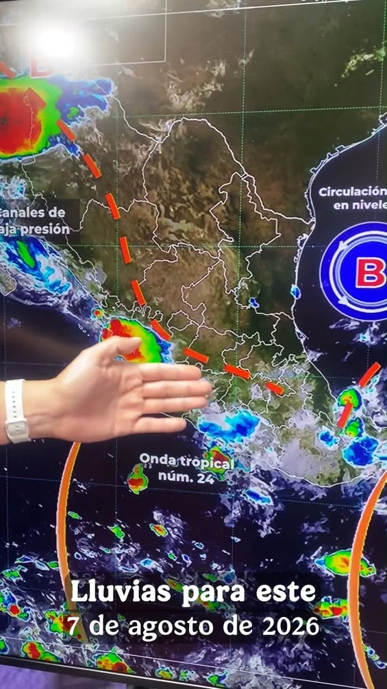 Actualización del pronóstico de lluvias para México emitida por el Servicio Meteorológico Nacional