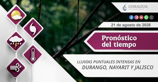 Pronóstico del clima en México del Servicio Meteorológico Nacional