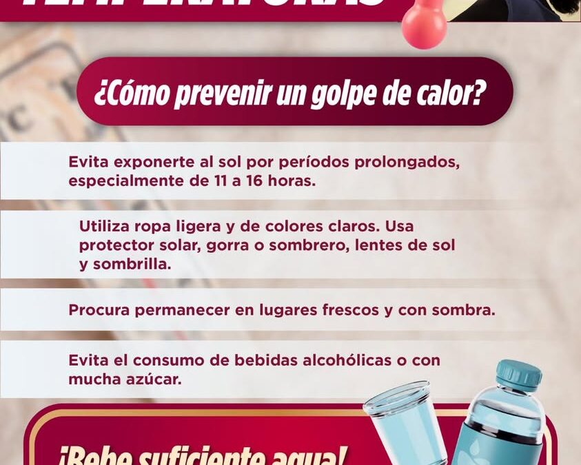 Protección Civil de Veracruz pide tomar medidas contra el golpe de calor