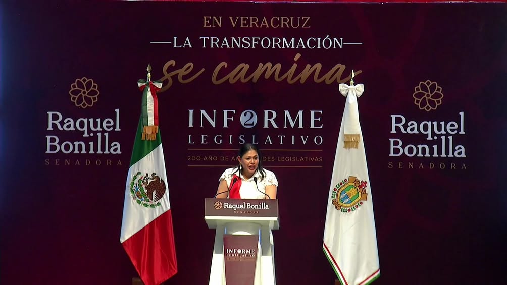 Protección Civil Veracruz acompaña a Raquel Bonilla en su segundo informe