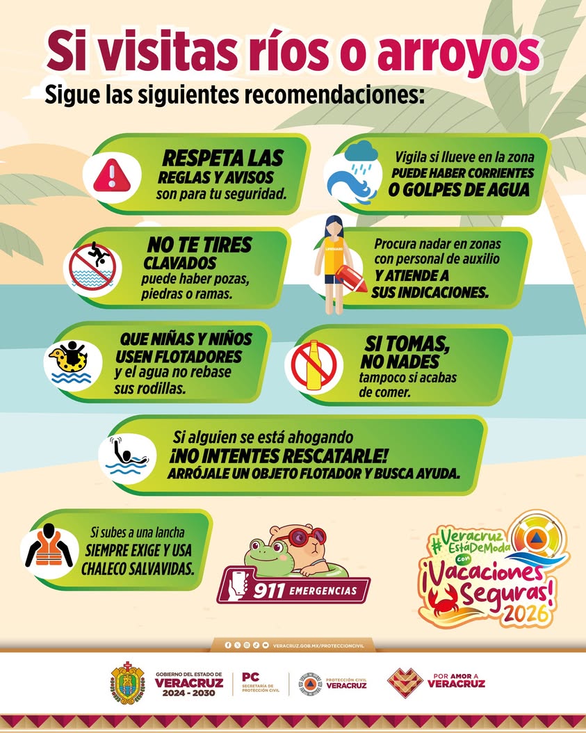 proteccion-civil-veracruz-nivel-agua-rios-arroyos Protección Civil de Veracruz recomienda vigilar el nivel del agua en ríos y arroyos