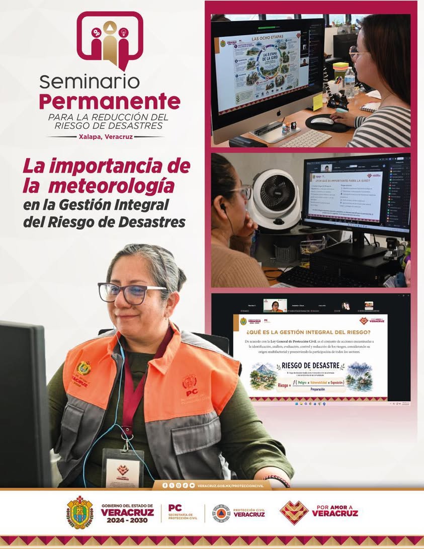 Seminario Permanente de Protección Civil en Veracruz sobre meteorología